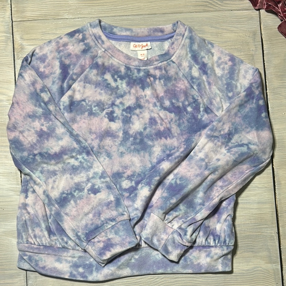 Cat & Jack Purple and Pink Crew Neck Sweater